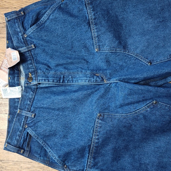 Carhartt blue jeans 38x36 NWT denim work pants loose - Picture 2 of 16